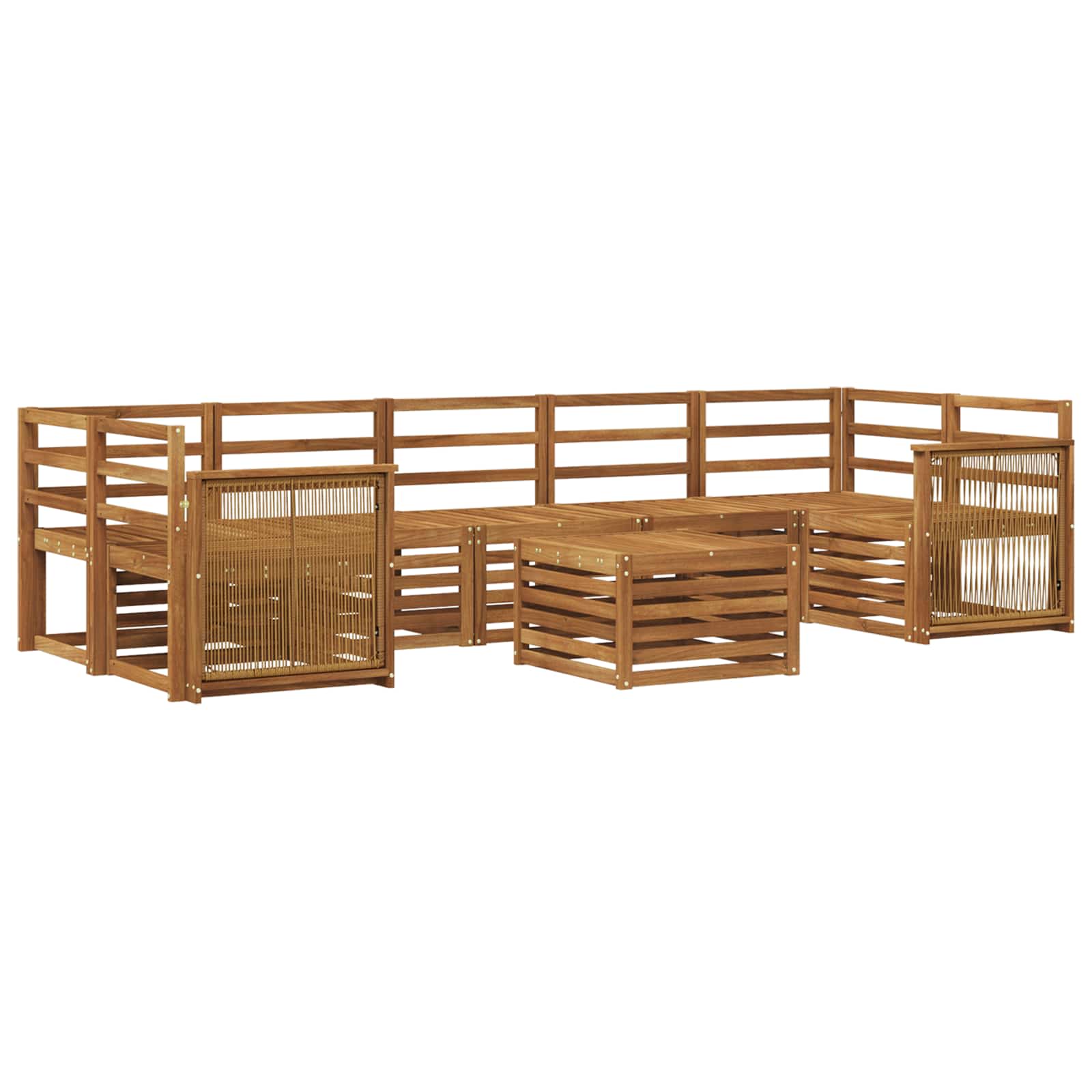 Ensemble de canapés d'extérieur 8 pcs Naturel - XIOS