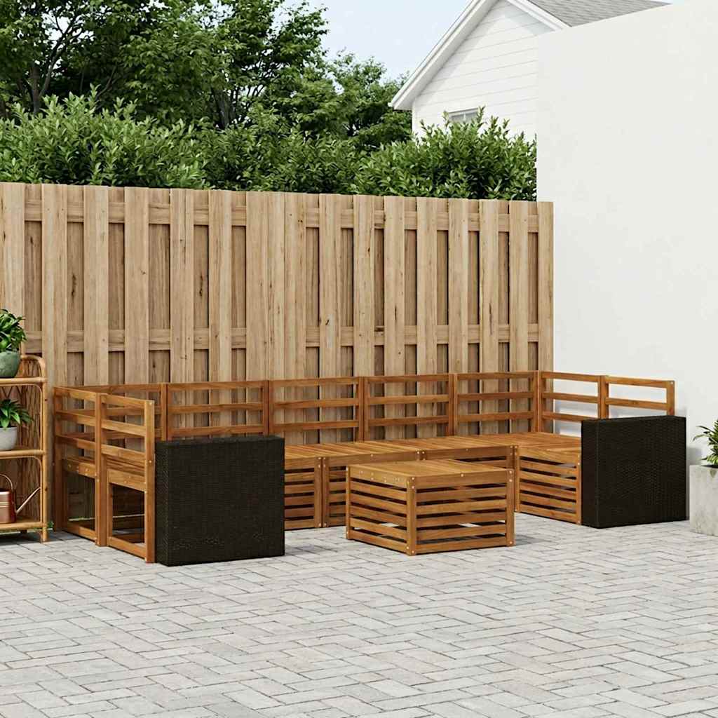 Ensemble de canapés d'extérieur 8 pcs Naturel - XIOS