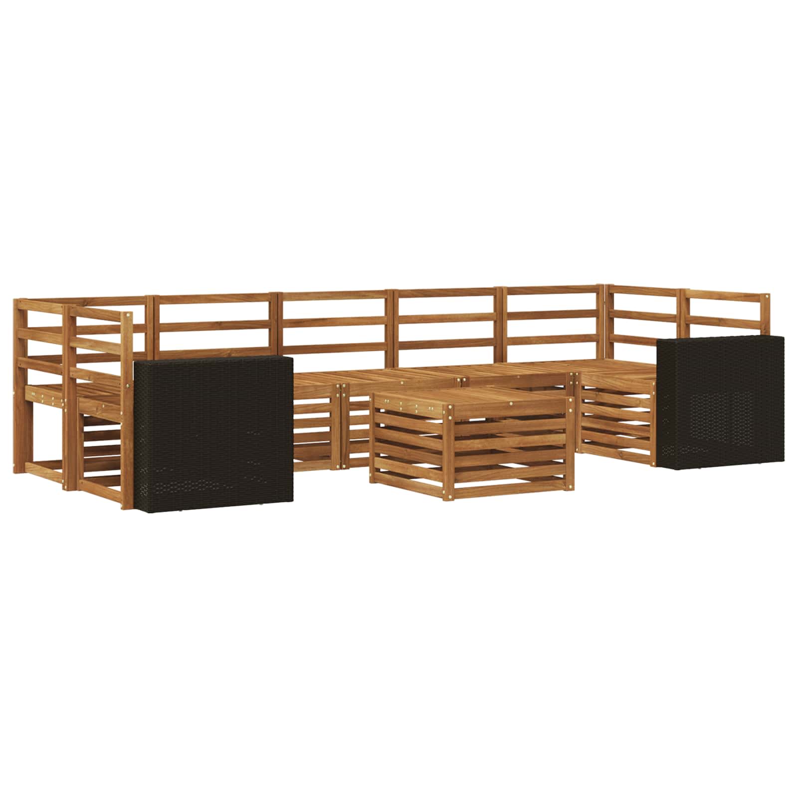 Ensemble de canapés d'extérieur 8 pcs Naturel - XIOS
