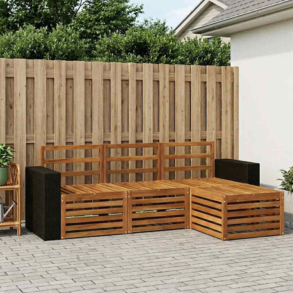 Ensemble de canapés d'extérieur 4 pcs Naturel - XIOS
