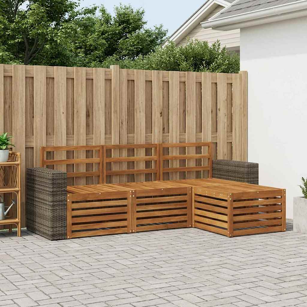 Ensemble de canapés d'extérieur 4 pcs Naturel - XIOS