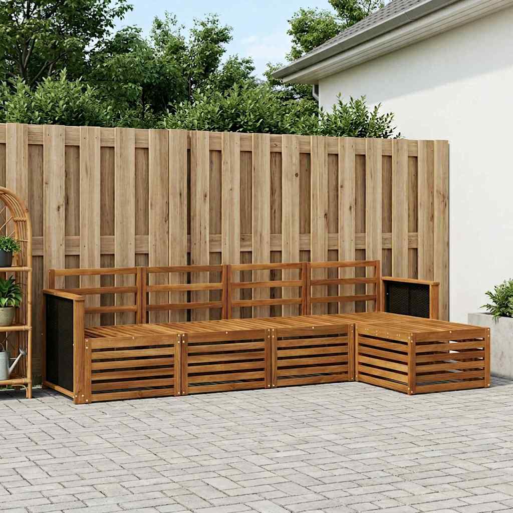 Ensemble de canapés d'extérieur 5 pcs Naturel - XIOS