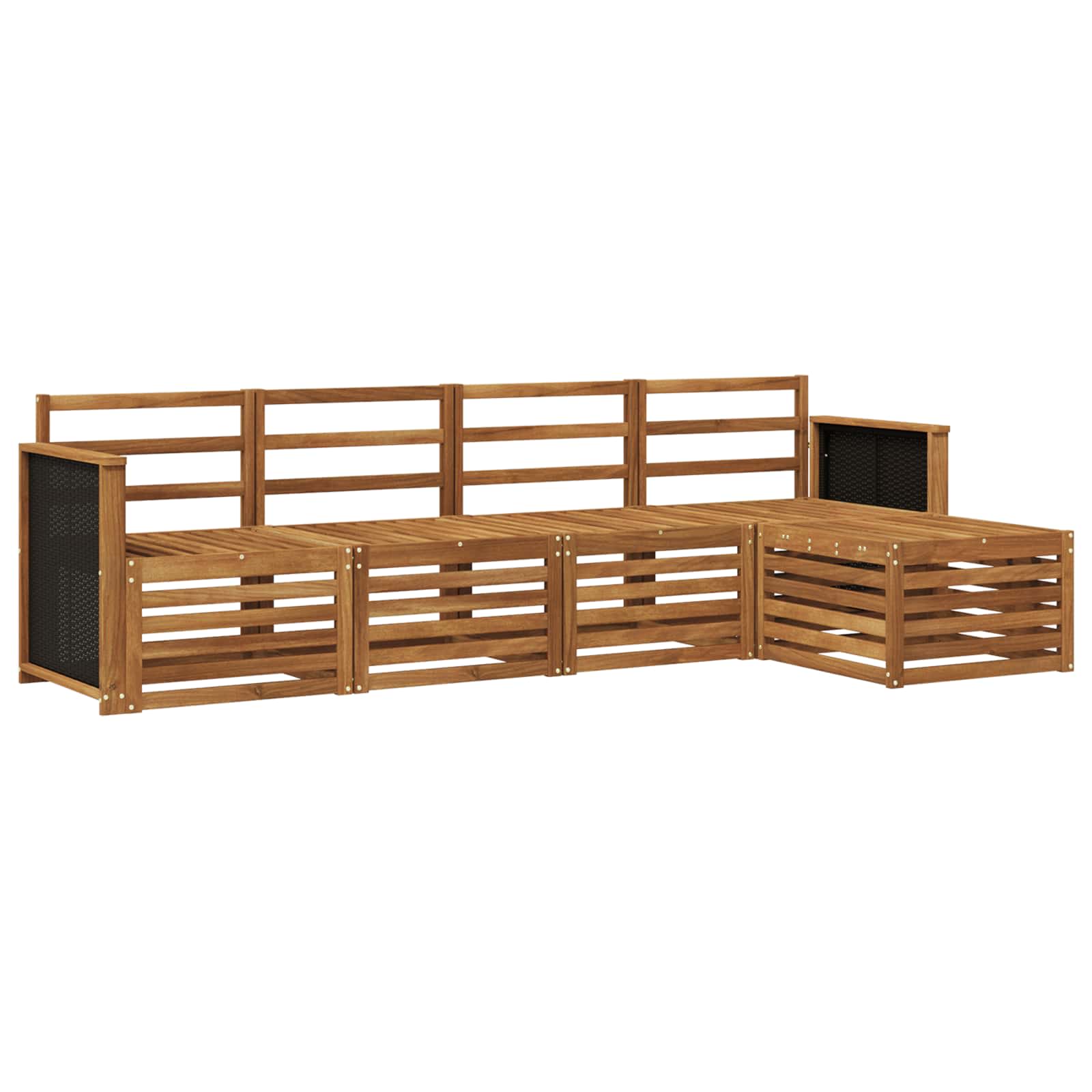 Ensemble de canapés d'extérieur 5 pcs Naturel - XIOS