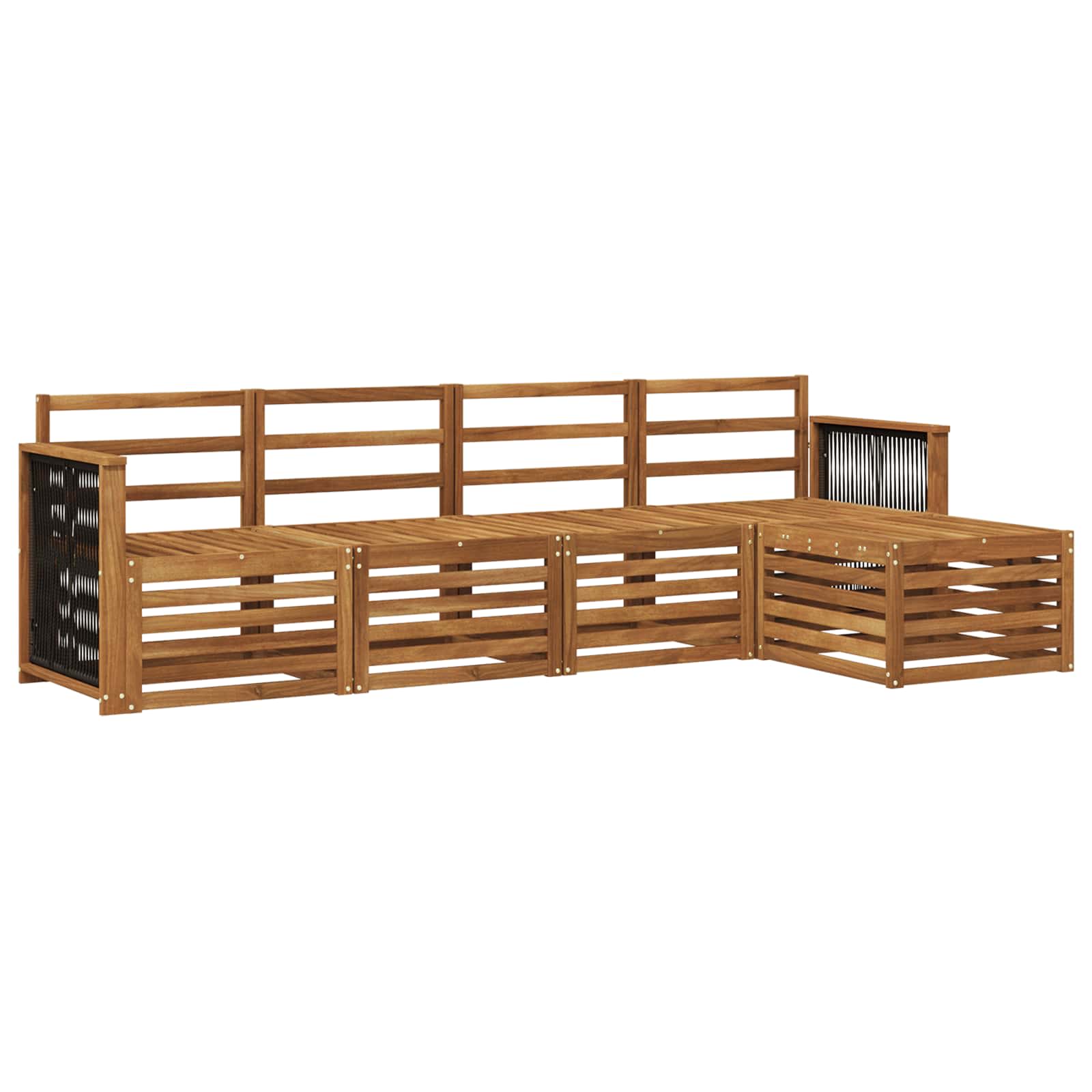 Ensemble de canapés d'extérieur 5 pcs Naturel - XIOS