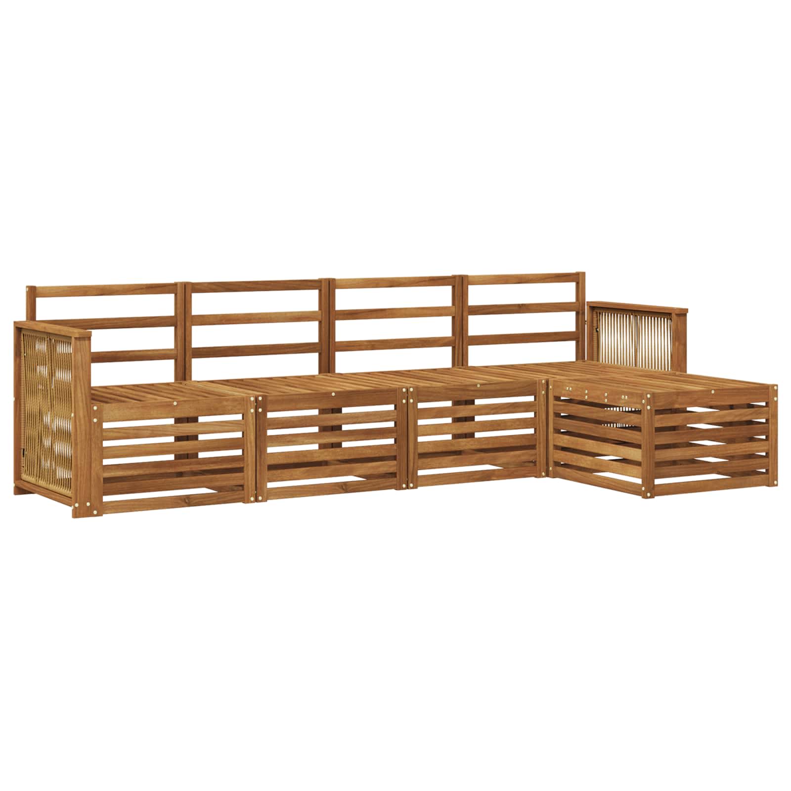 Ensemble de canapés d'extérieur 5 pcs Naturel - XIOS