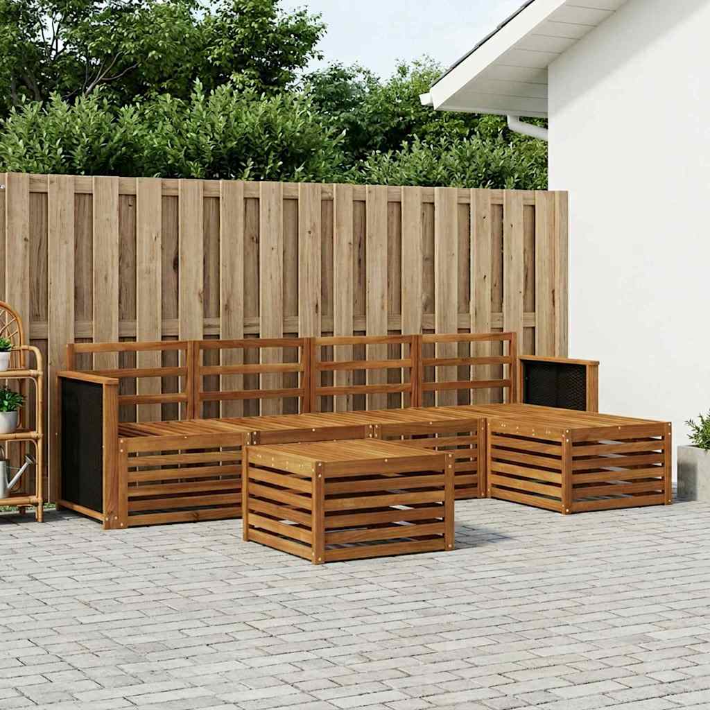 Ensemble de canapés d'extérieur 6 pcs Naturel - XIOS