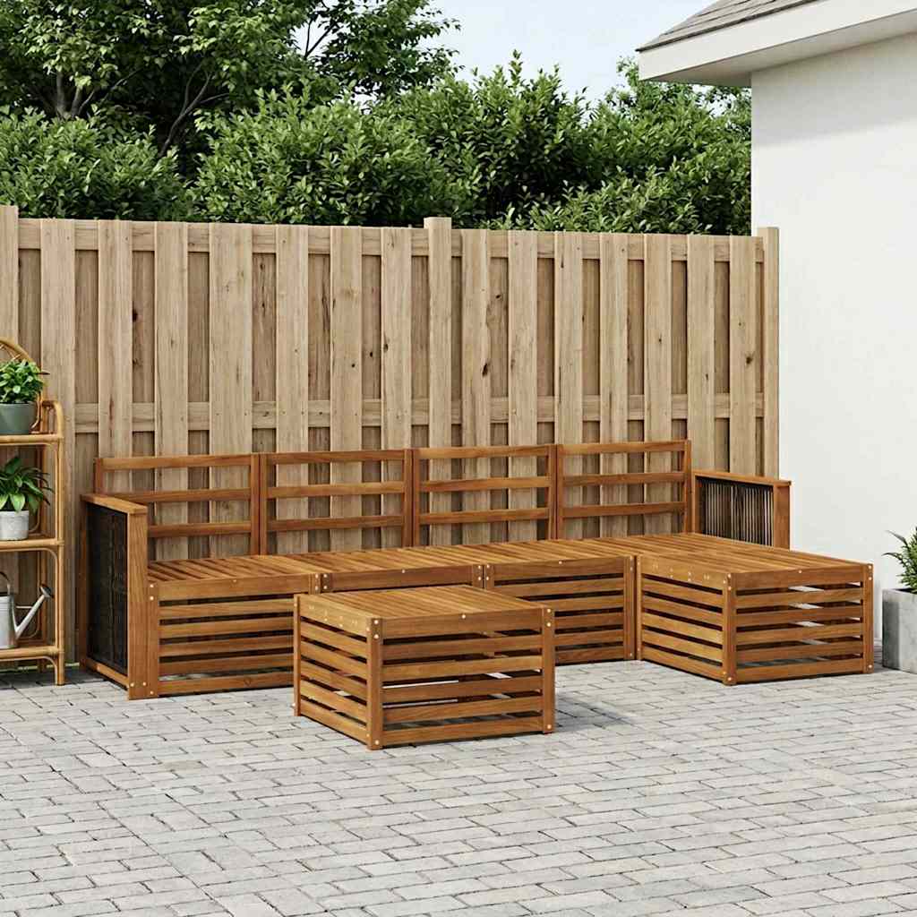 Ensemble de canapés d'extérieur 6 pcs Naturel - XIOS