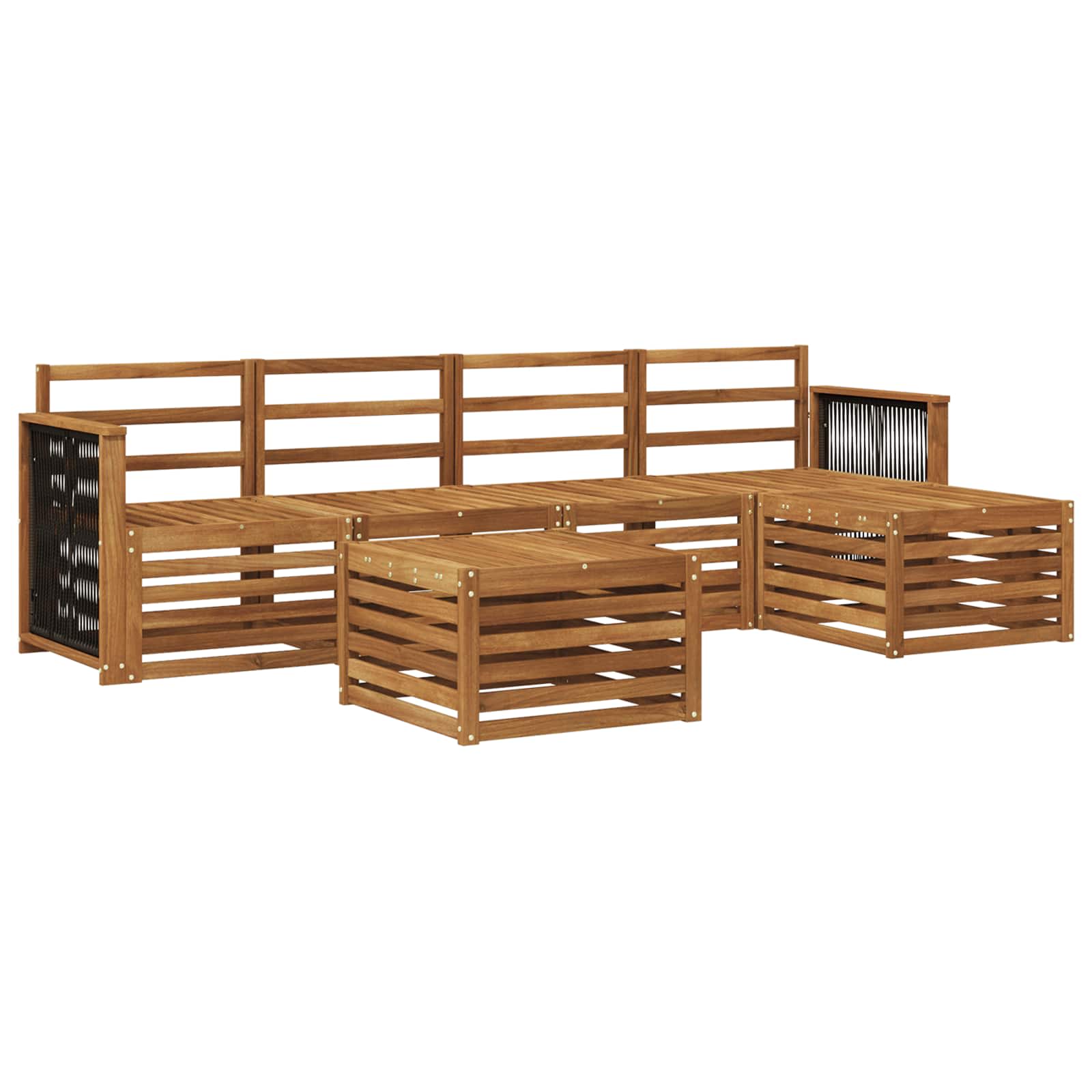Ensemble de canapés d'extérieur 6 pcs Naturel - XIOS