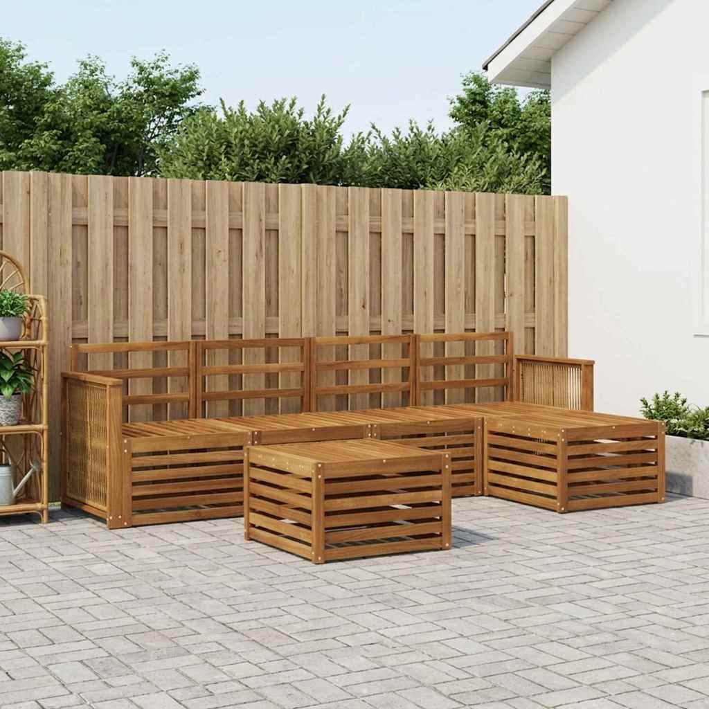 Ensemble de canapés d'extérieur 6 pcs Naturel - XIOS