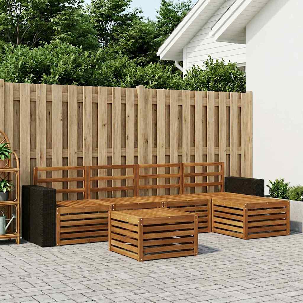 Ensemble de canapés d'extérieur 6 pcs Naturel - XIOS