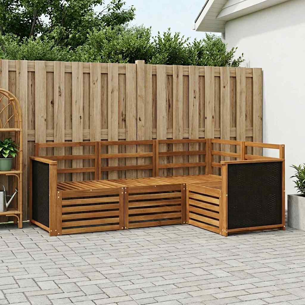 Ensemble de canapés d'extérieur 4 pc Polyester