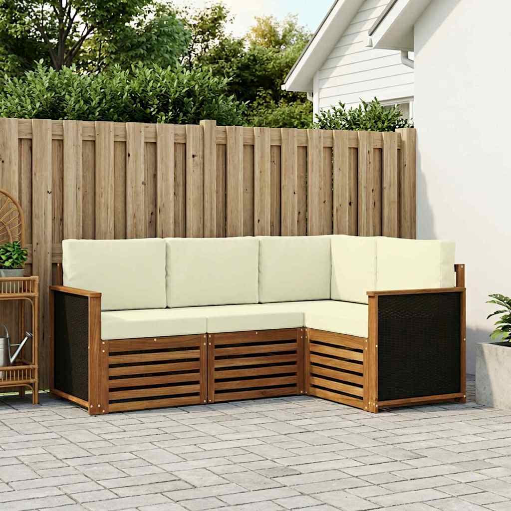 Ensemble de canapés d'extérieur 4 pc Polyester