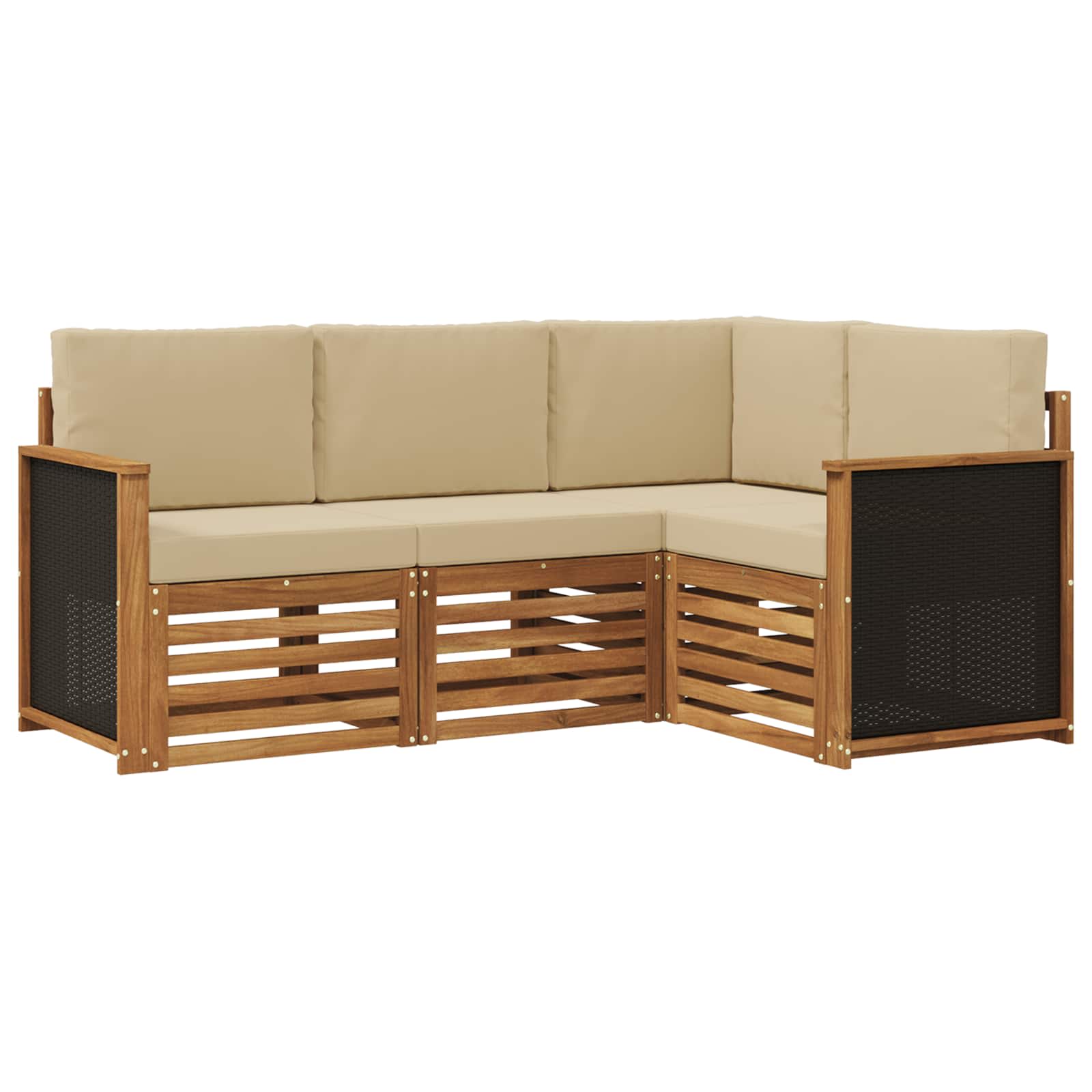 Ensemble de canapés d'extérieur 4 pc Polyester