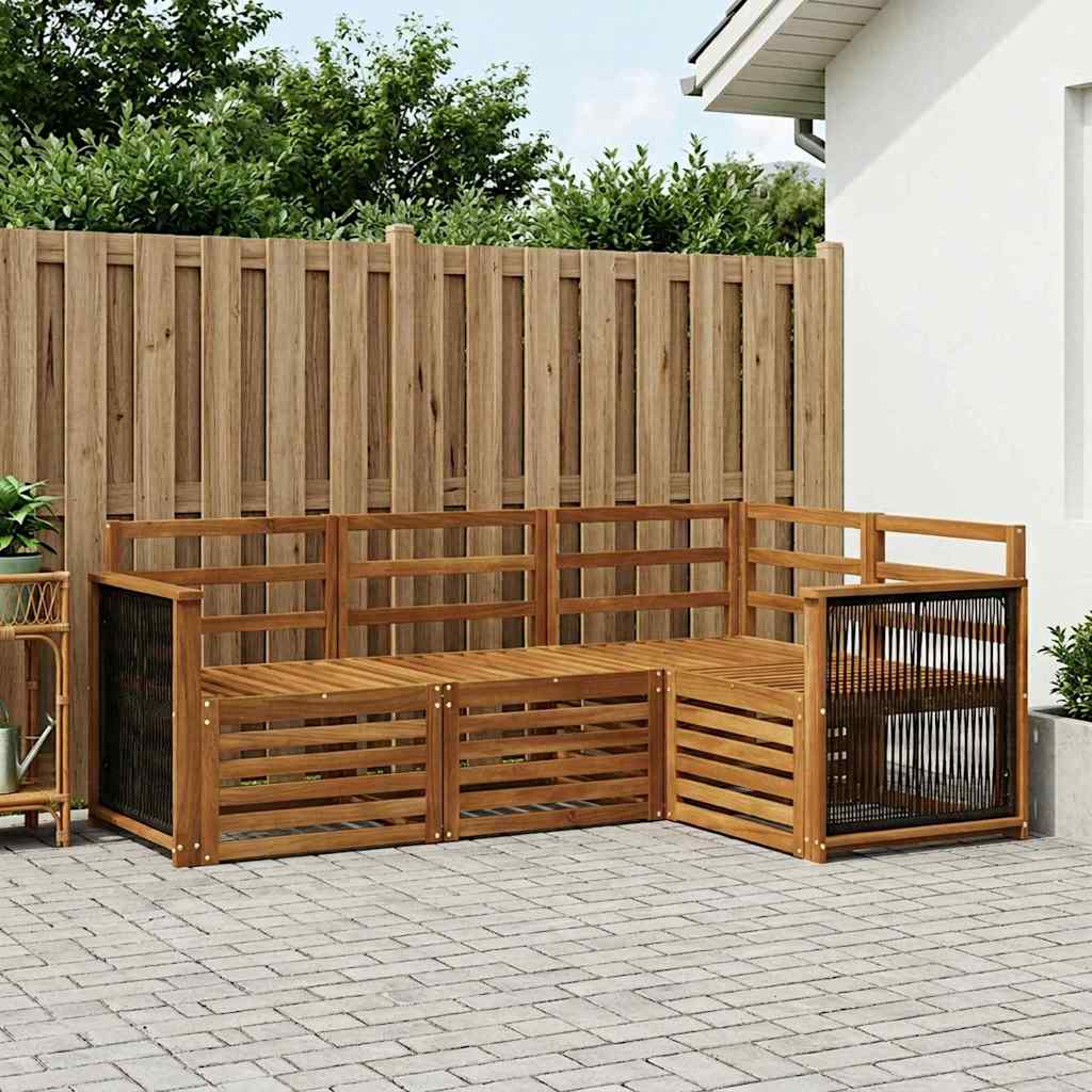 Ensemble de canapés d'extérieur 4 pc Polyester