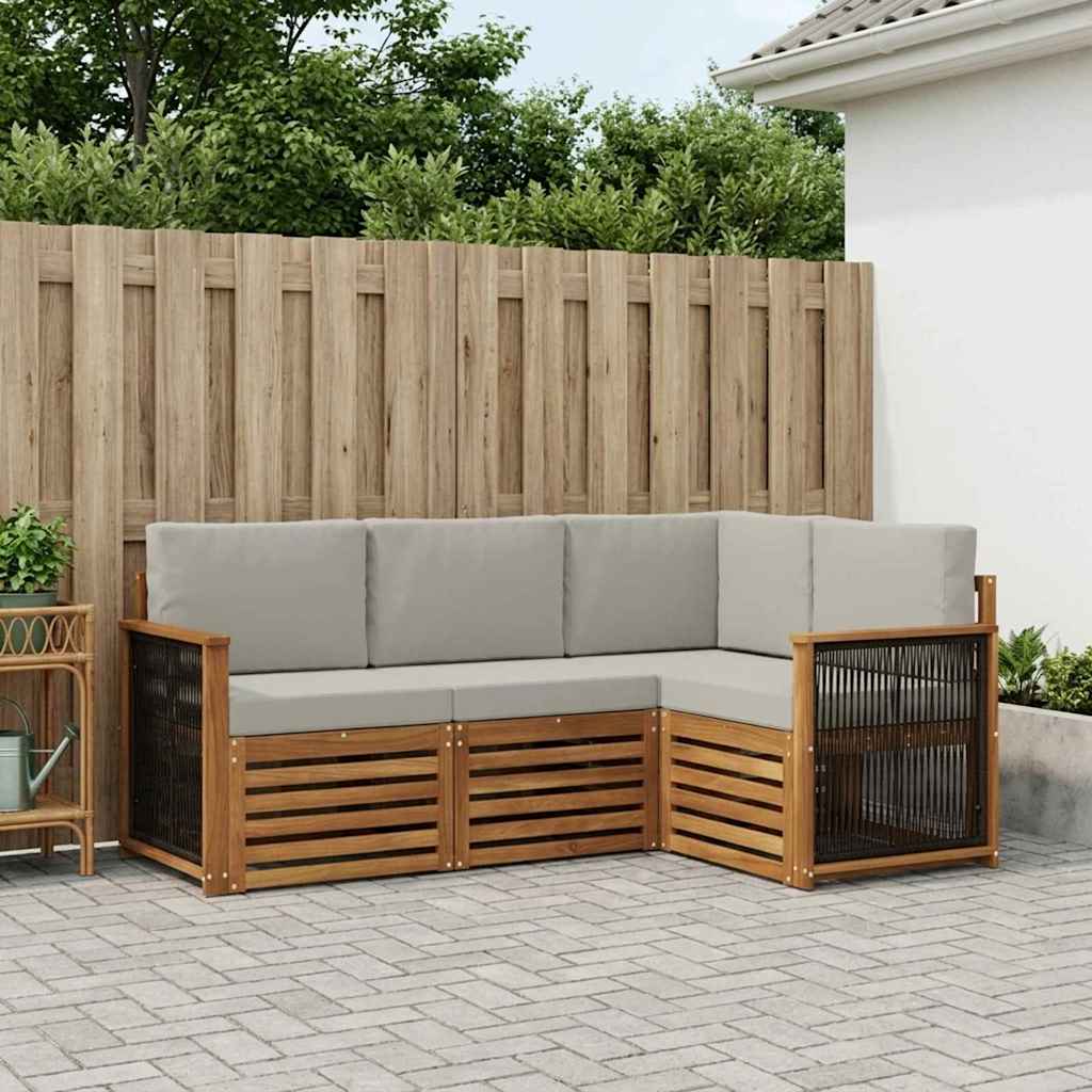Ensemble de canapés d'extérieur 4 pc Polyester