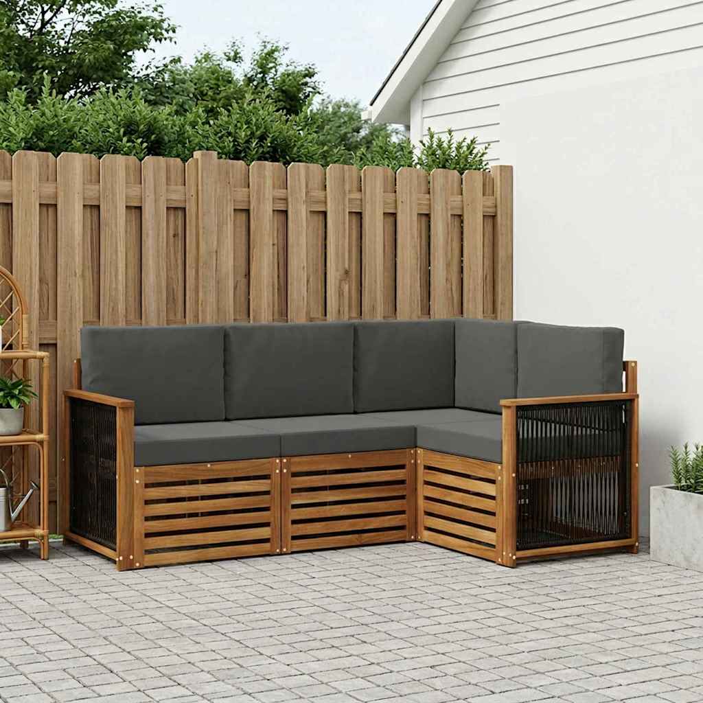 Ensemble de canapés d'extérieur 4 pc Polyester