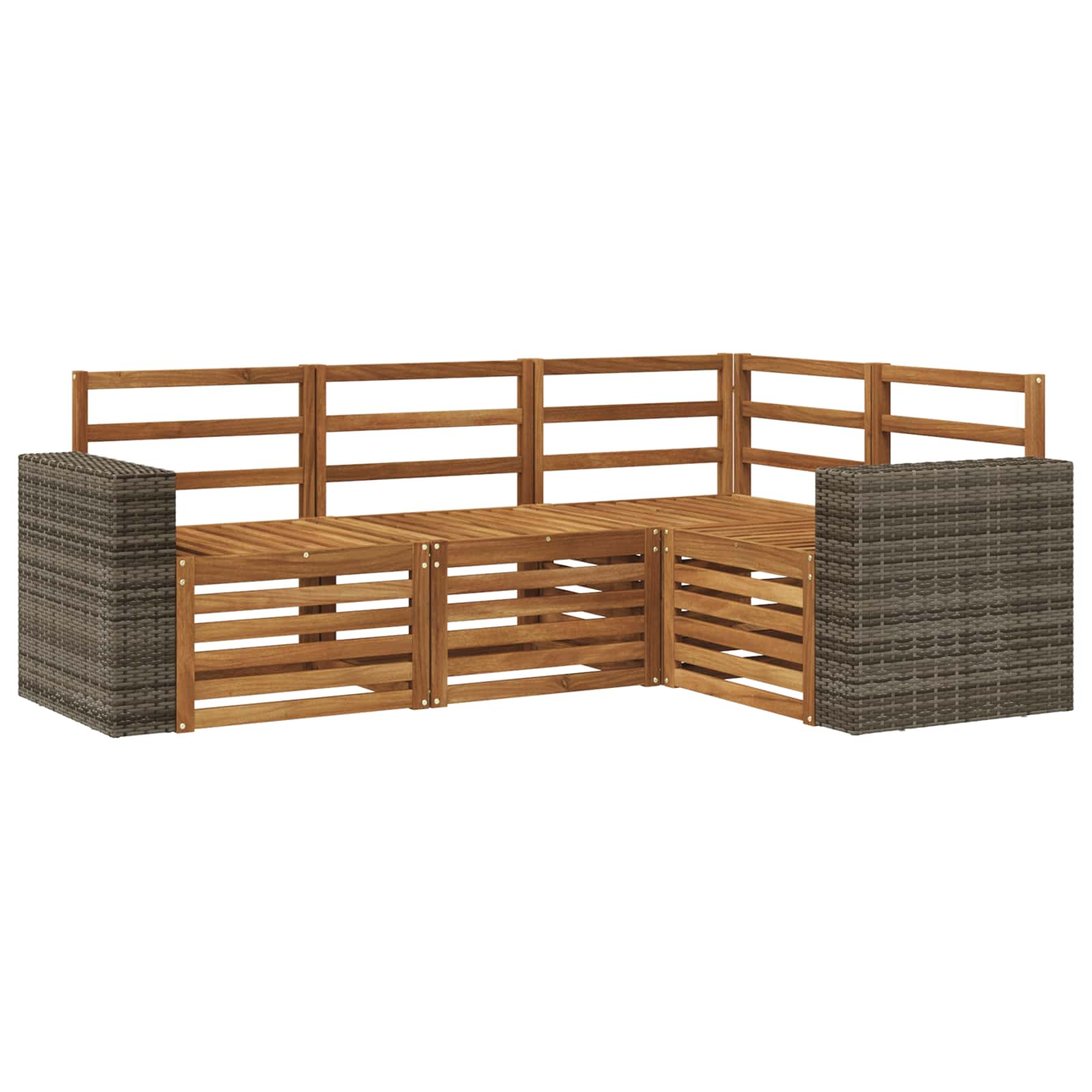 Ensemble de canapés d'extérieur 4 pc Polyester