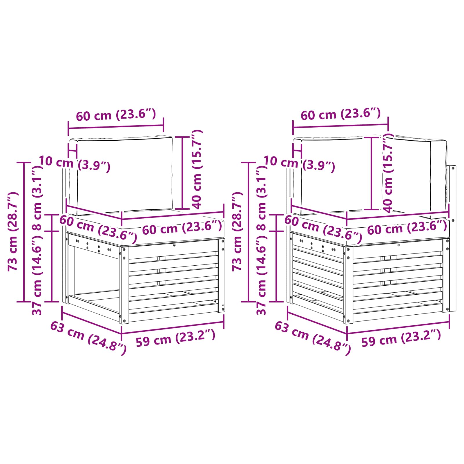 Ensemble de canapé d'angle 5 pcs Naturel et Anthracite - XIOS