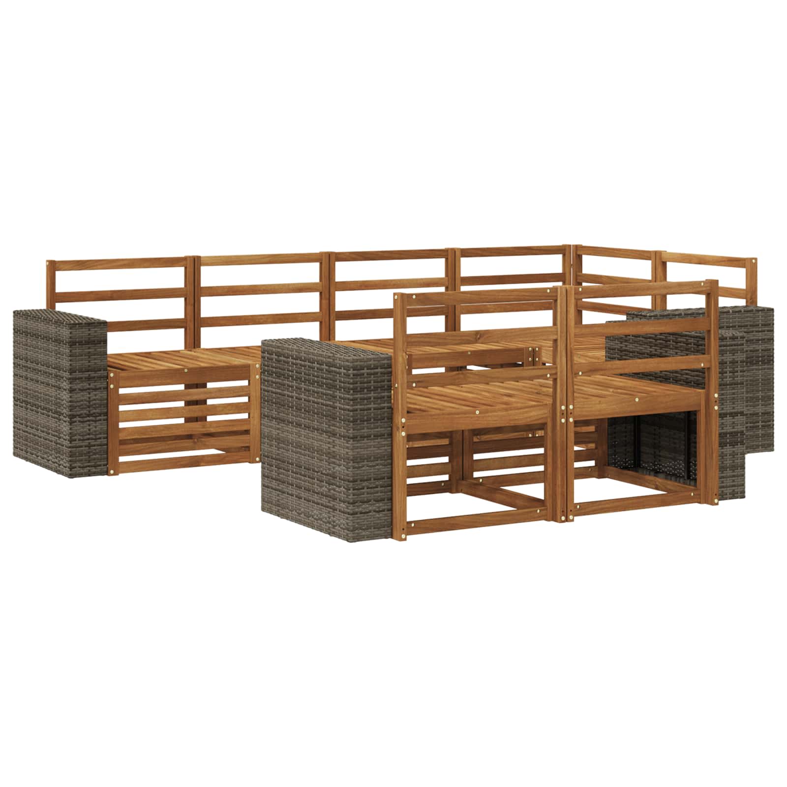 Ensemble de canapé d'angle 7 pcs Naturel - XIOS