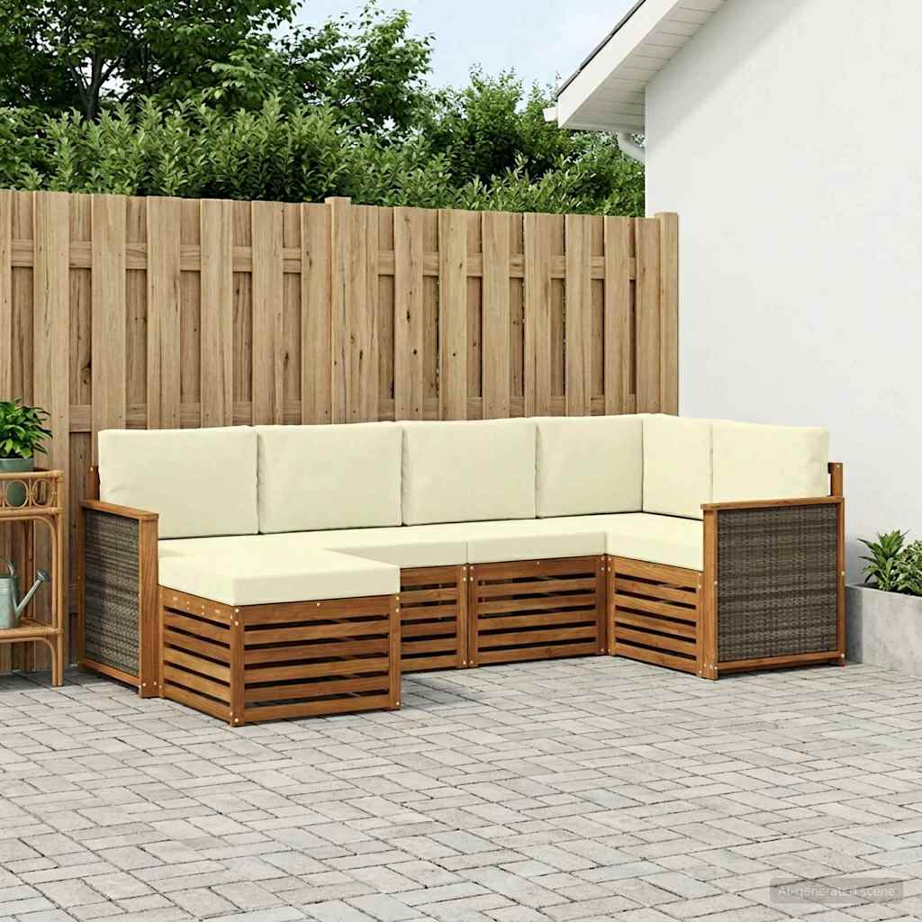 Ensemble de canapé d'angle avec coussin 5 pcs - XIOS