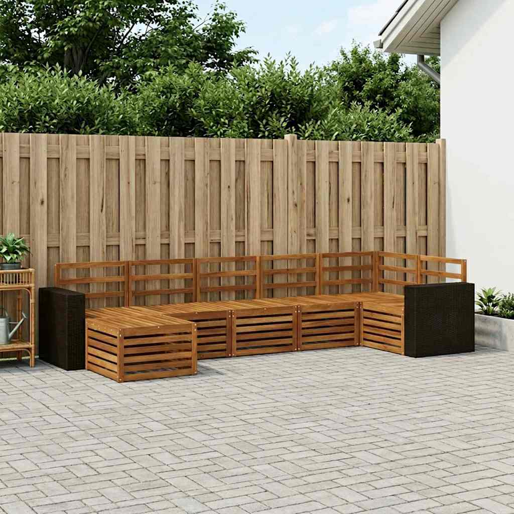 Ensemble de canapé d'angle 7 pcs Naturel - XIOS
