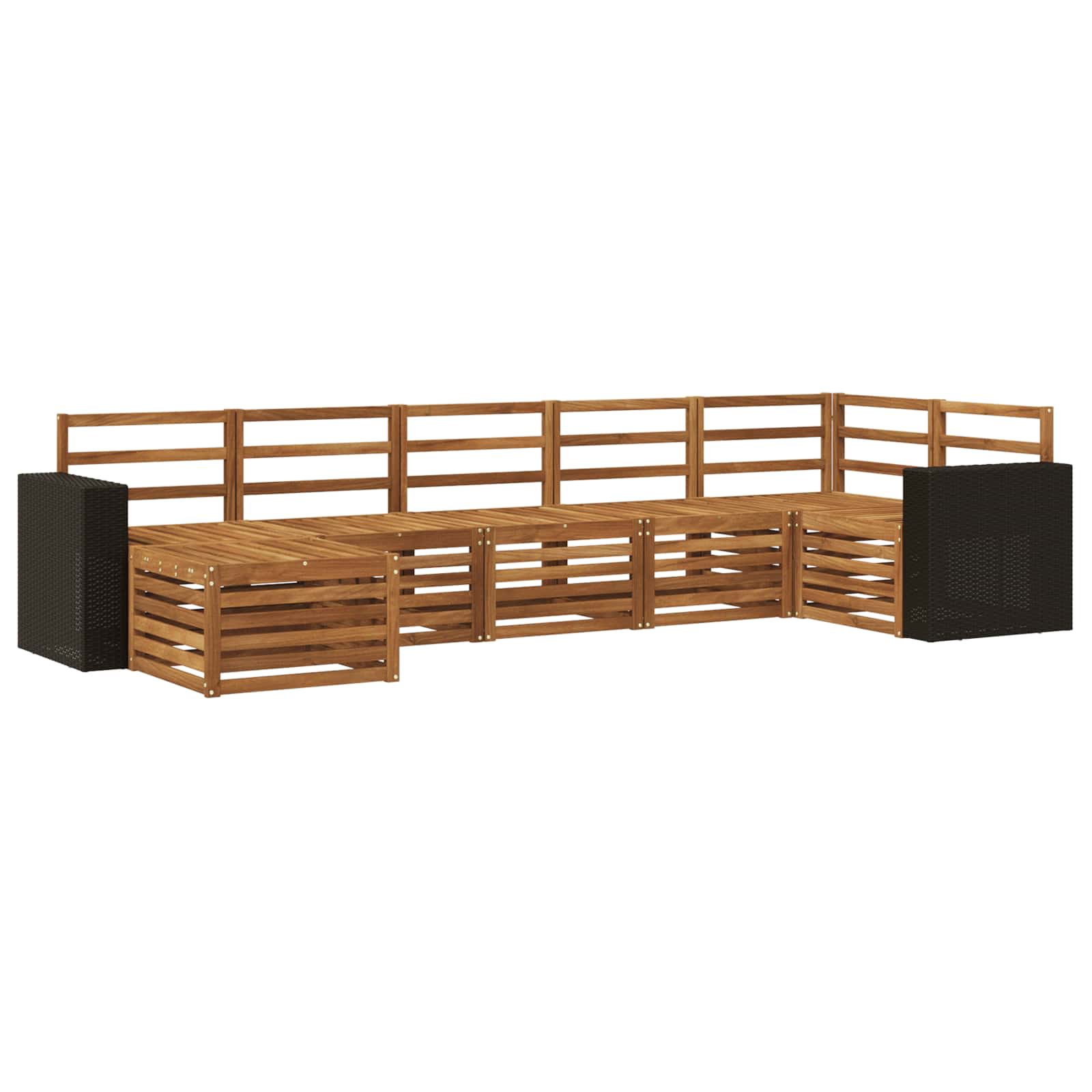 Ensemble de canapé d'angle 7 pcs Naturel - XIOS