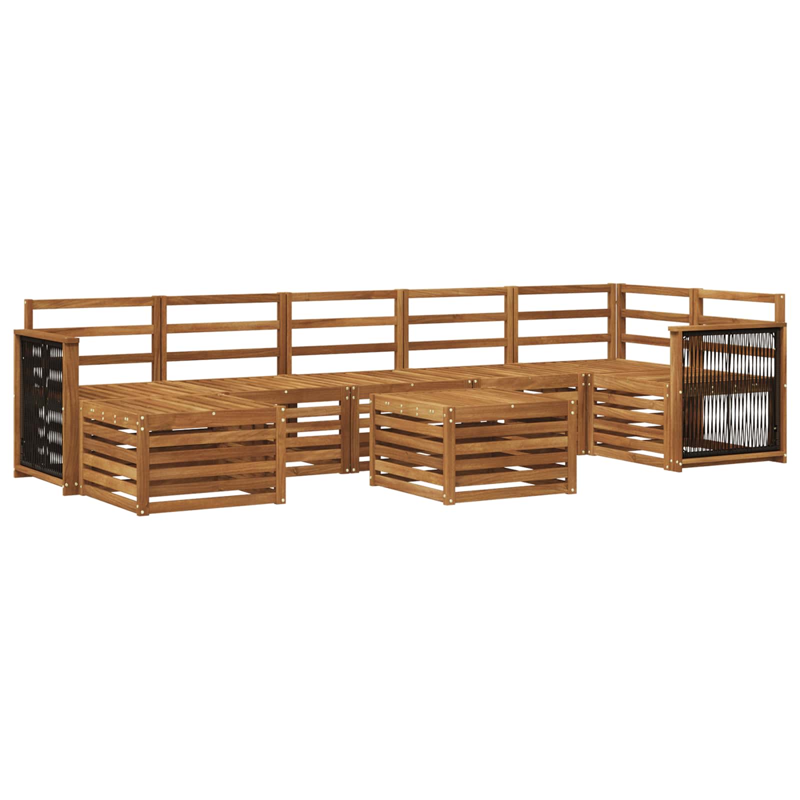 Ensemble de canapés d'extérieur 7 pcs Naturel - XIOS