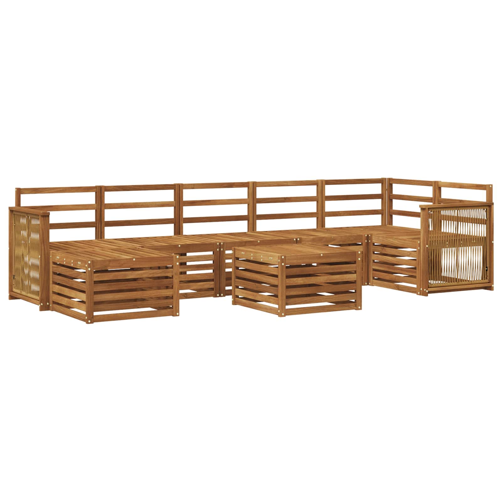 Ensemble de canapés d'extérieur 7 pcs Naturel - XIOS