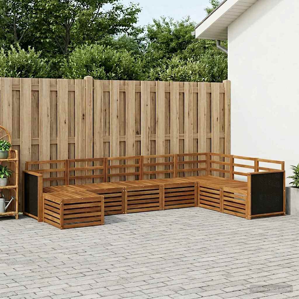 Ensemble de canapés d'extérieur 6 pcs Naturel - XIOS