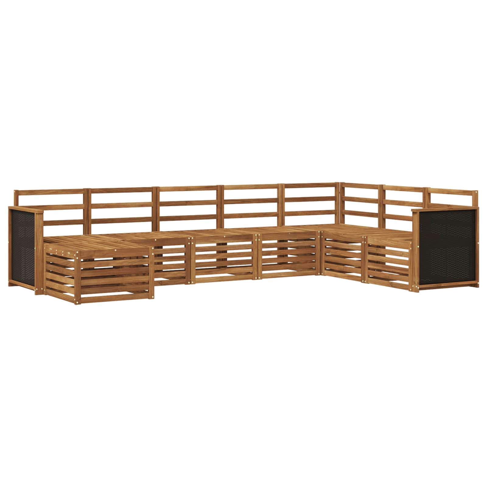 Ensemble de canapés d'extérieur 6 pcs Naturel - XIOS