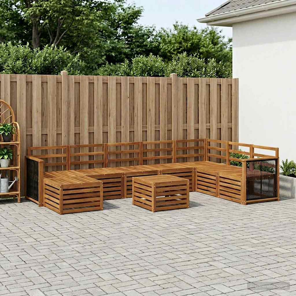 Ensemble de canapés d'extérieur 6 pcs Naturel - XIOS