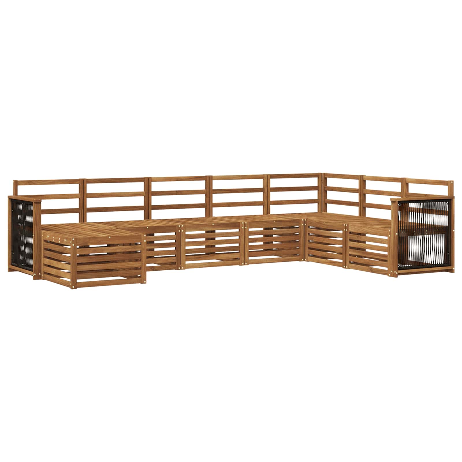 Ensemble de canapés d'extérieur 6 pcs Naturel - XIOS