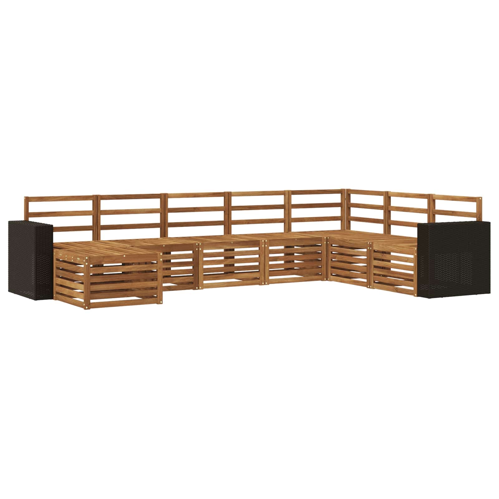 Ensemble de canapés d'extérieur 8 pcs Naturel - XIOS