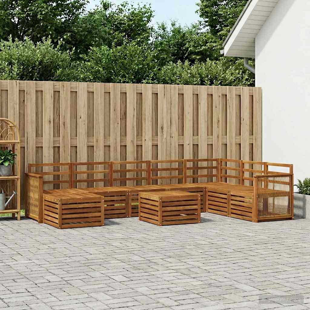 Ensemble de canapés d'extérieur 7 pcs Naturel - XIOS