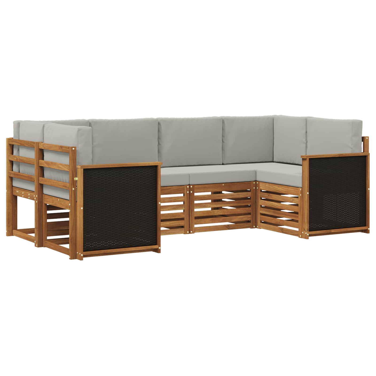 Ensemble de canapé d'angle avec coussin 5 pcs - XIOS