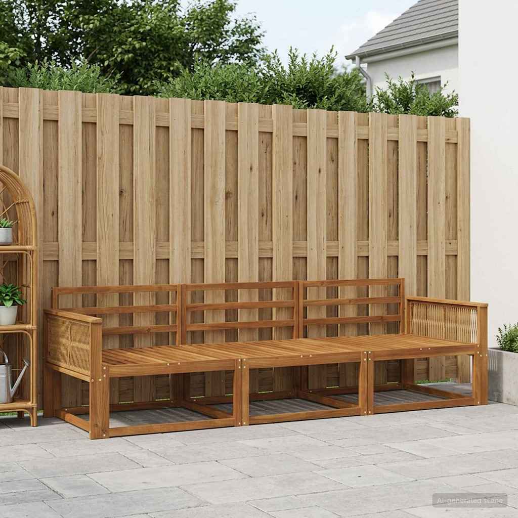 Ensemble de canapés d'extérieur 3 pcs Naturel - XIOS