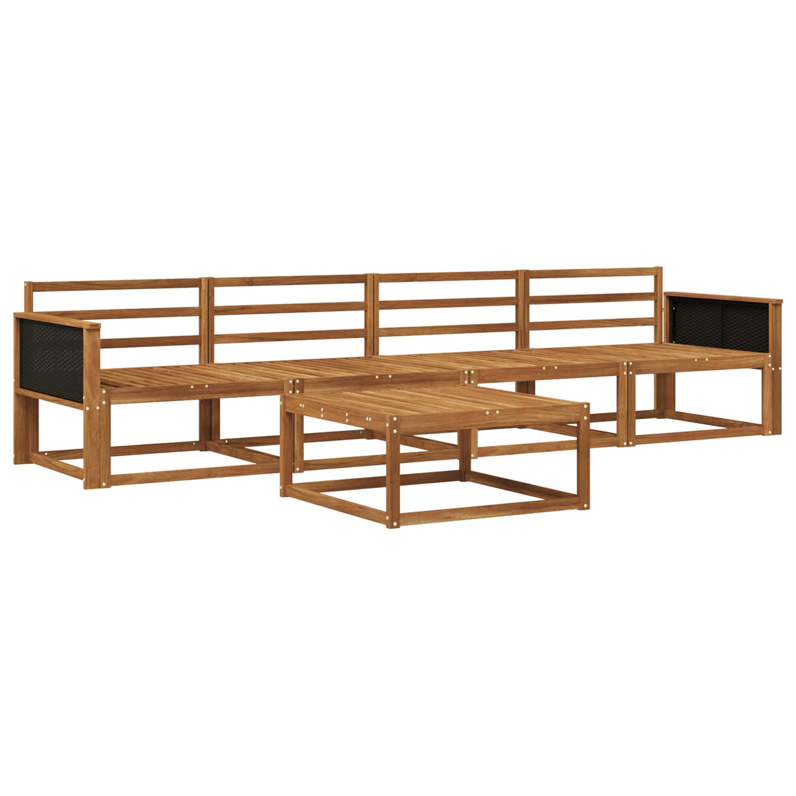 Ensemble de canapés d'extérieur 5 pcs Naturel - XIOS