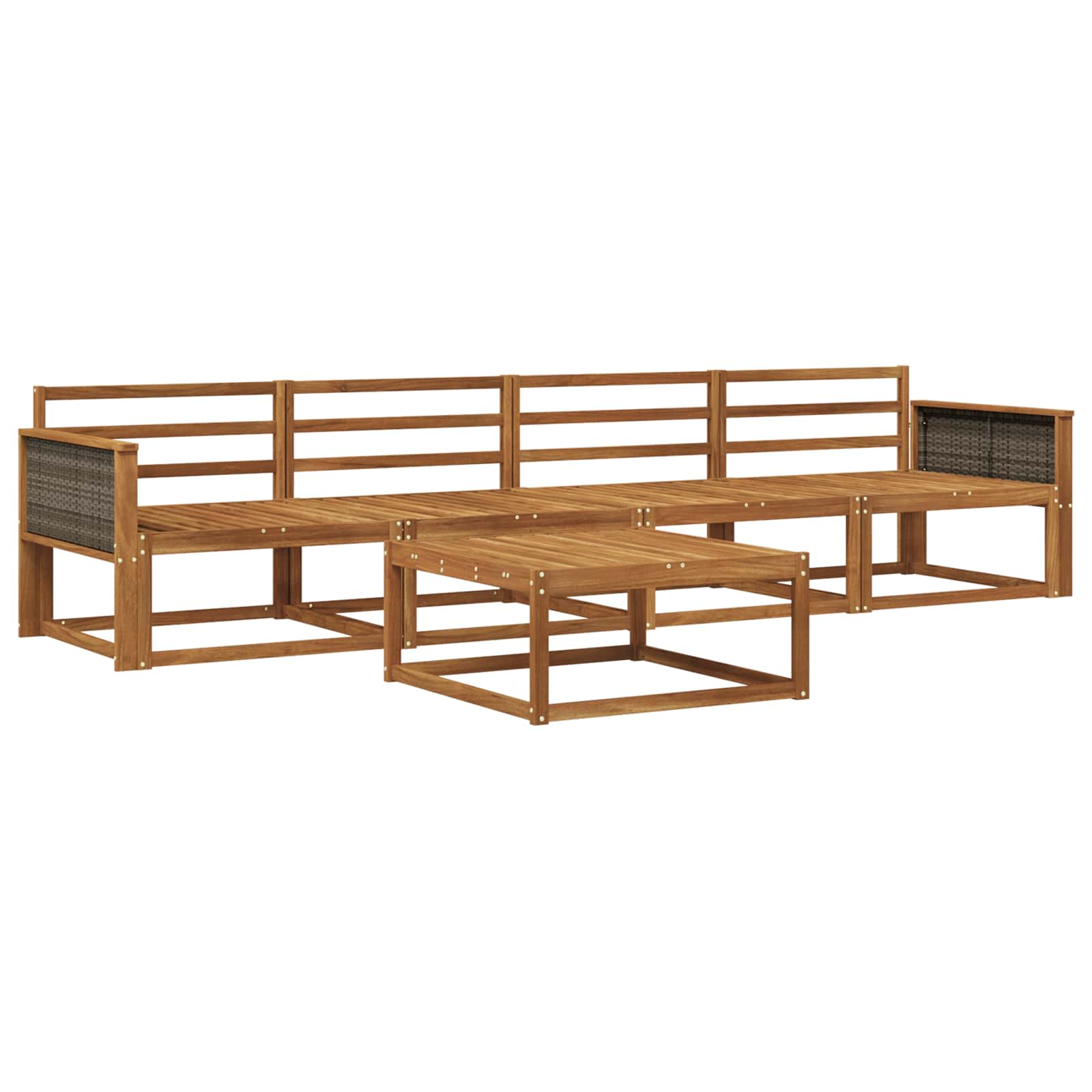 Ensemble de canapés d'extérieur 5 pcs Naturel - XIOS