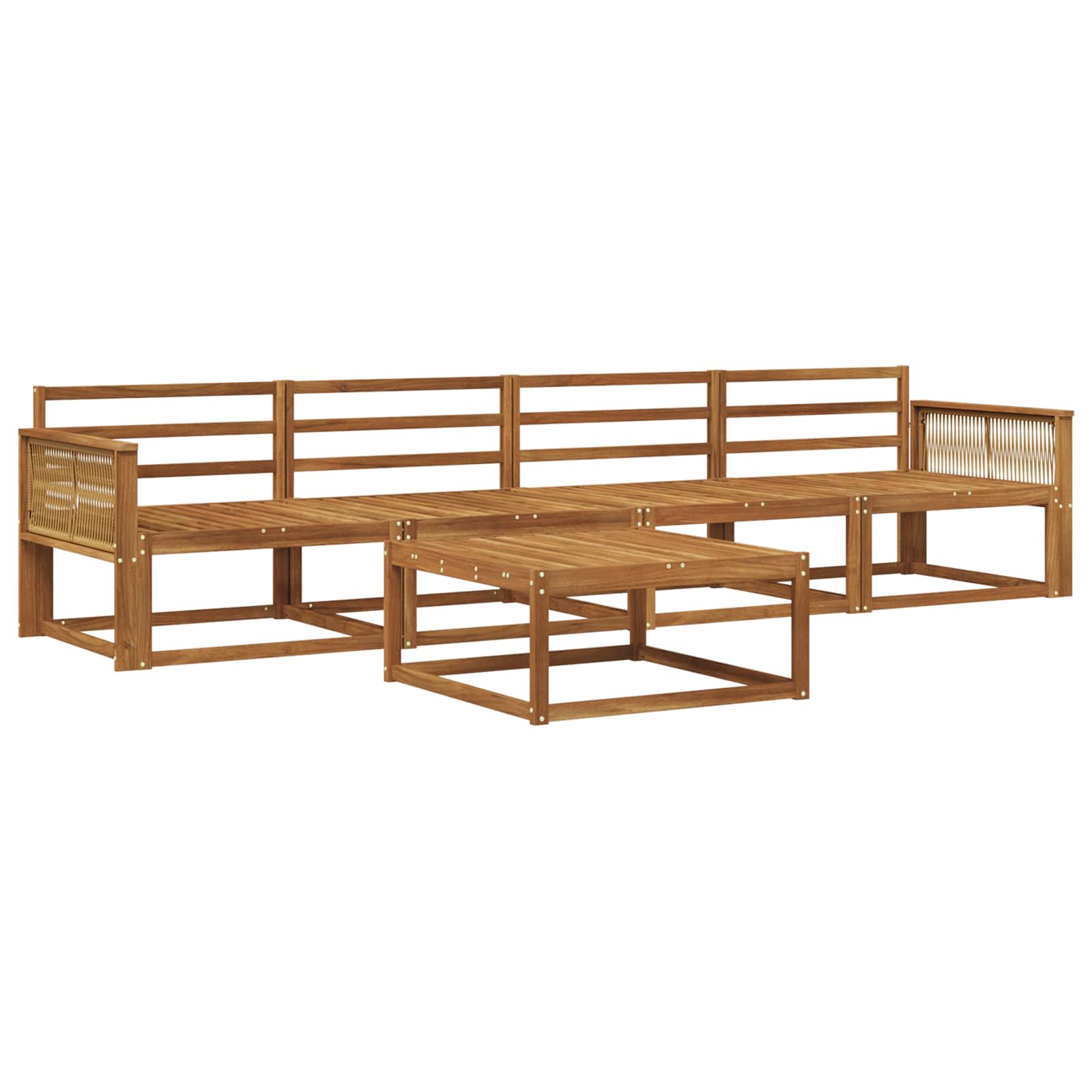 Ensemble de canapés d'extérieur 5 pcs Naturel - XIOS