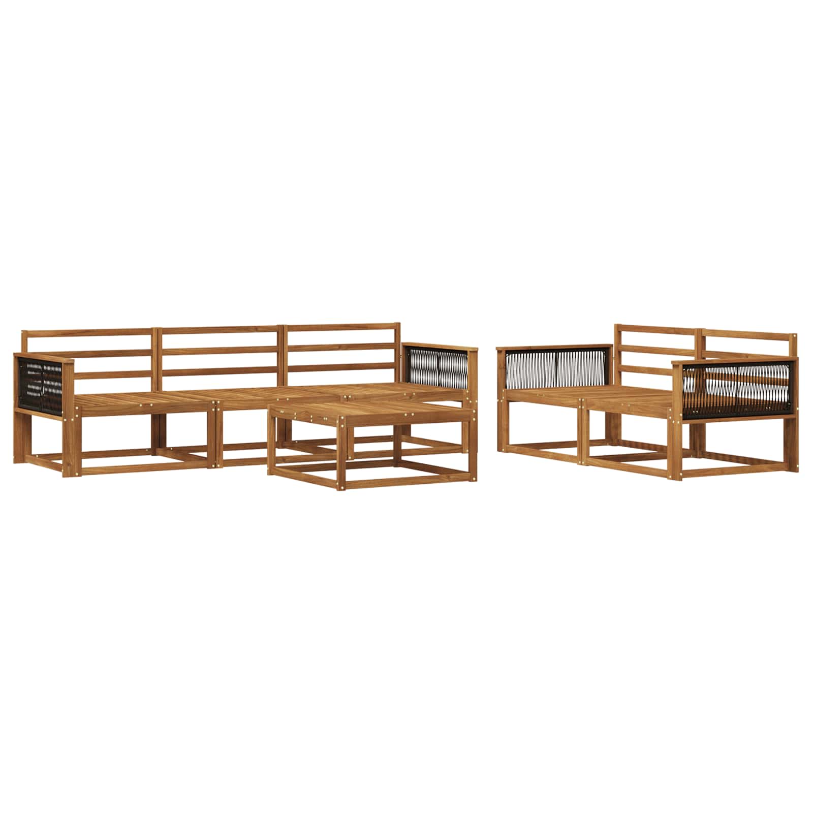 Ensemble de canapés d'extérieur 6 pcs Naturel - XIOS