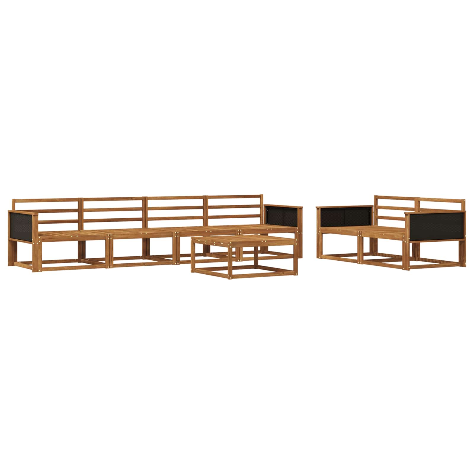 Ensemble de canapés d'extérieur 7 pcs Naturel - XIOS