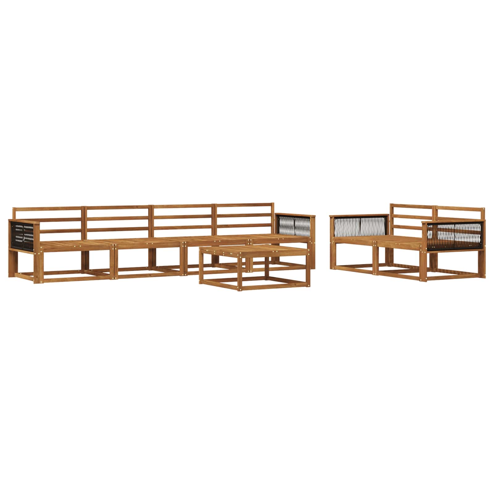 Ensemble de canapés d'extérieur 7 pcs Naturel - XIOS