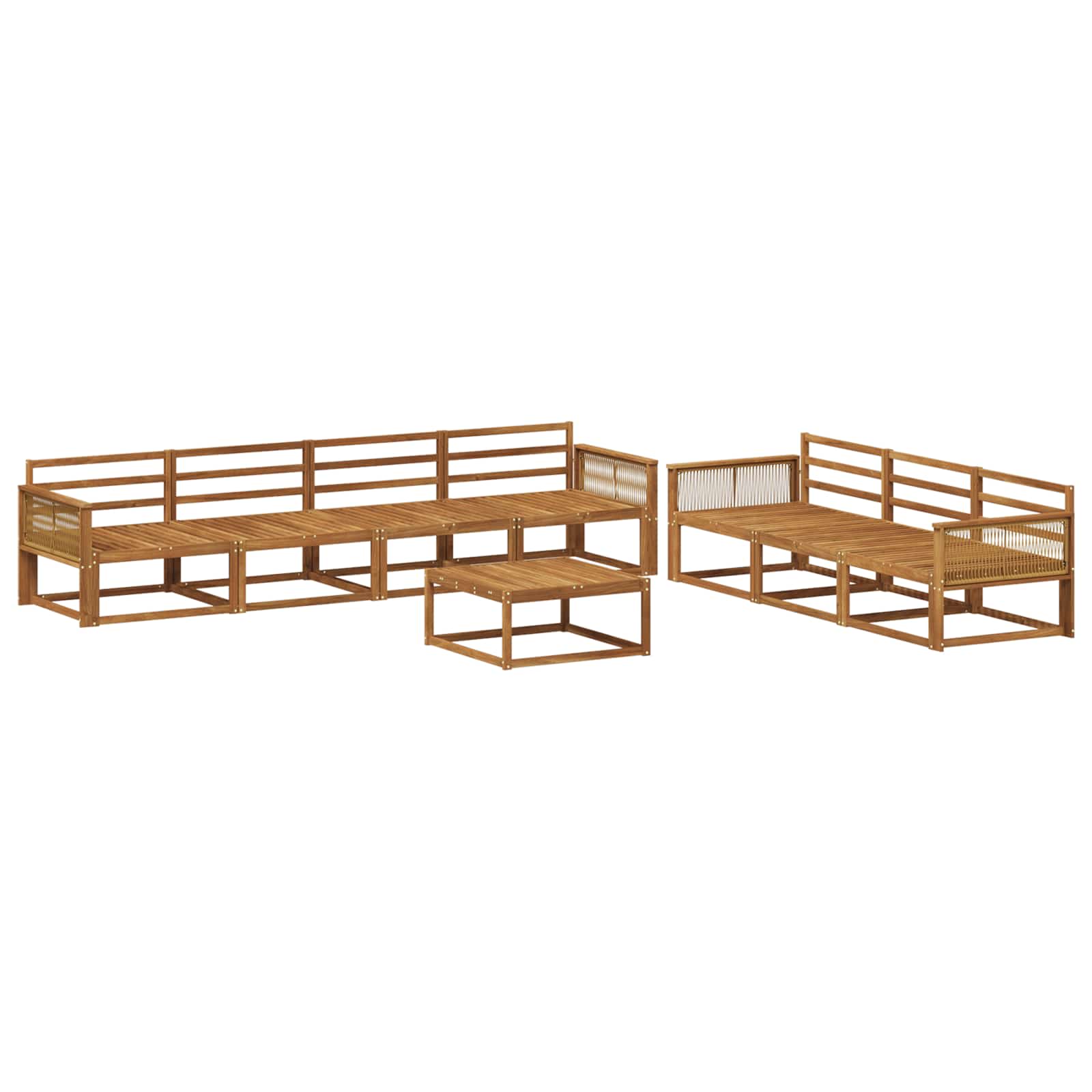 Ensemble de canapés d'extérieur 8 pcs Naturel - XIOS