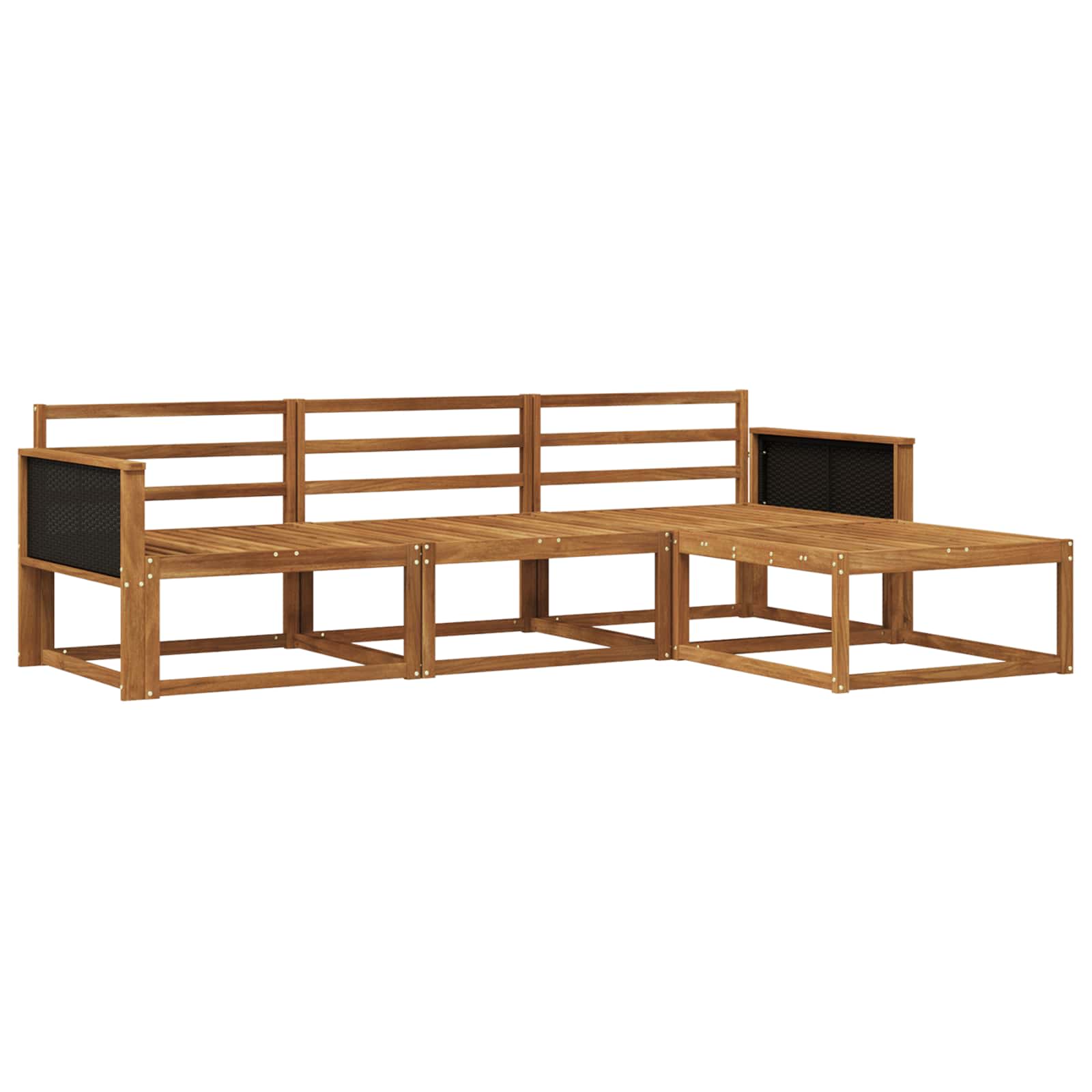 Ensemble de canapés d'extérieur 4 pcs Naturel - XIOS