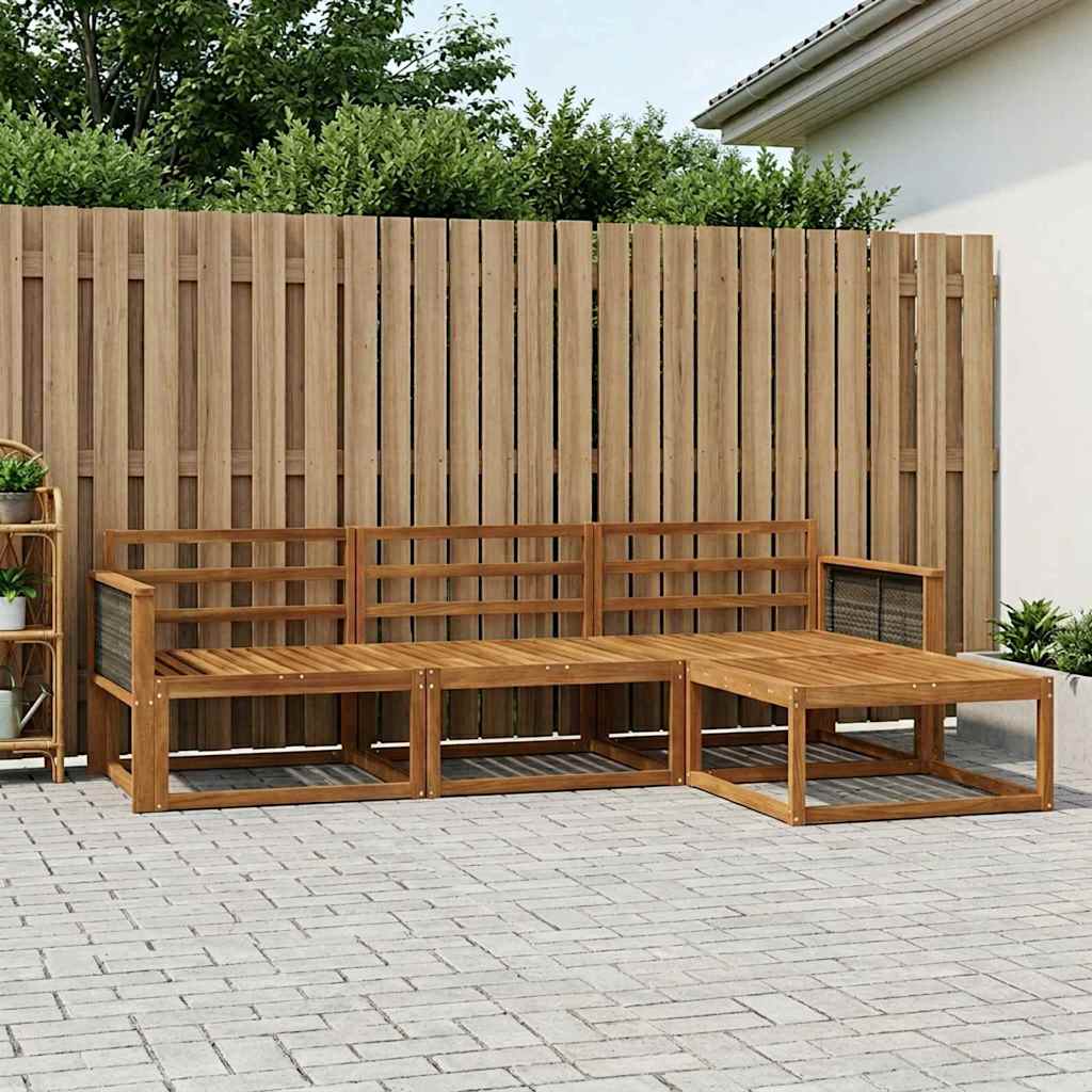 Ensemble de canapés d'extérieur 4 pcs Naturel - XIOS