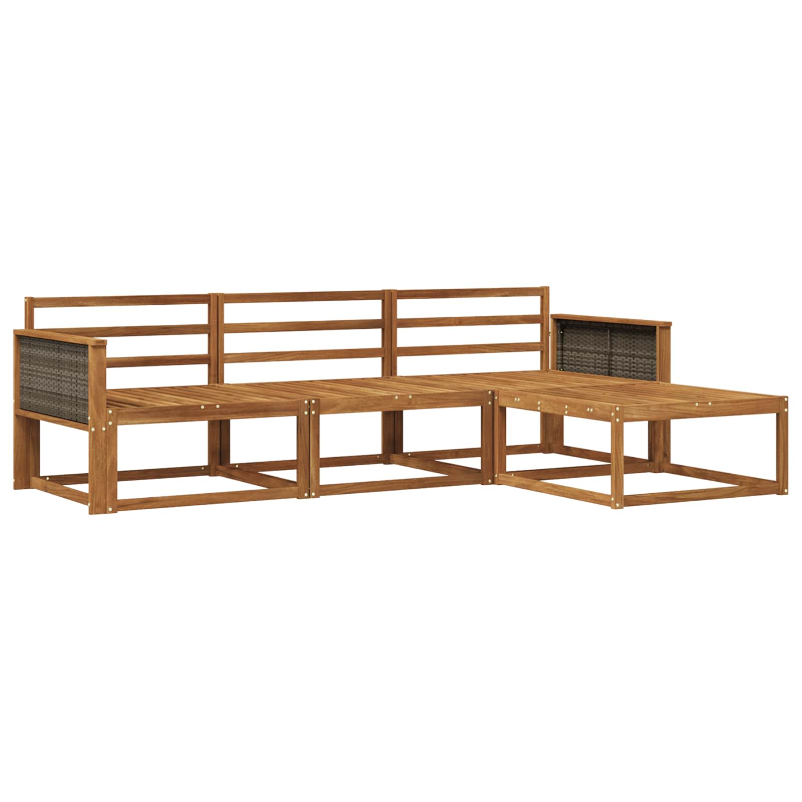 Ensemble de canapés d'extérieur 4 pcs Naturel - XIOS