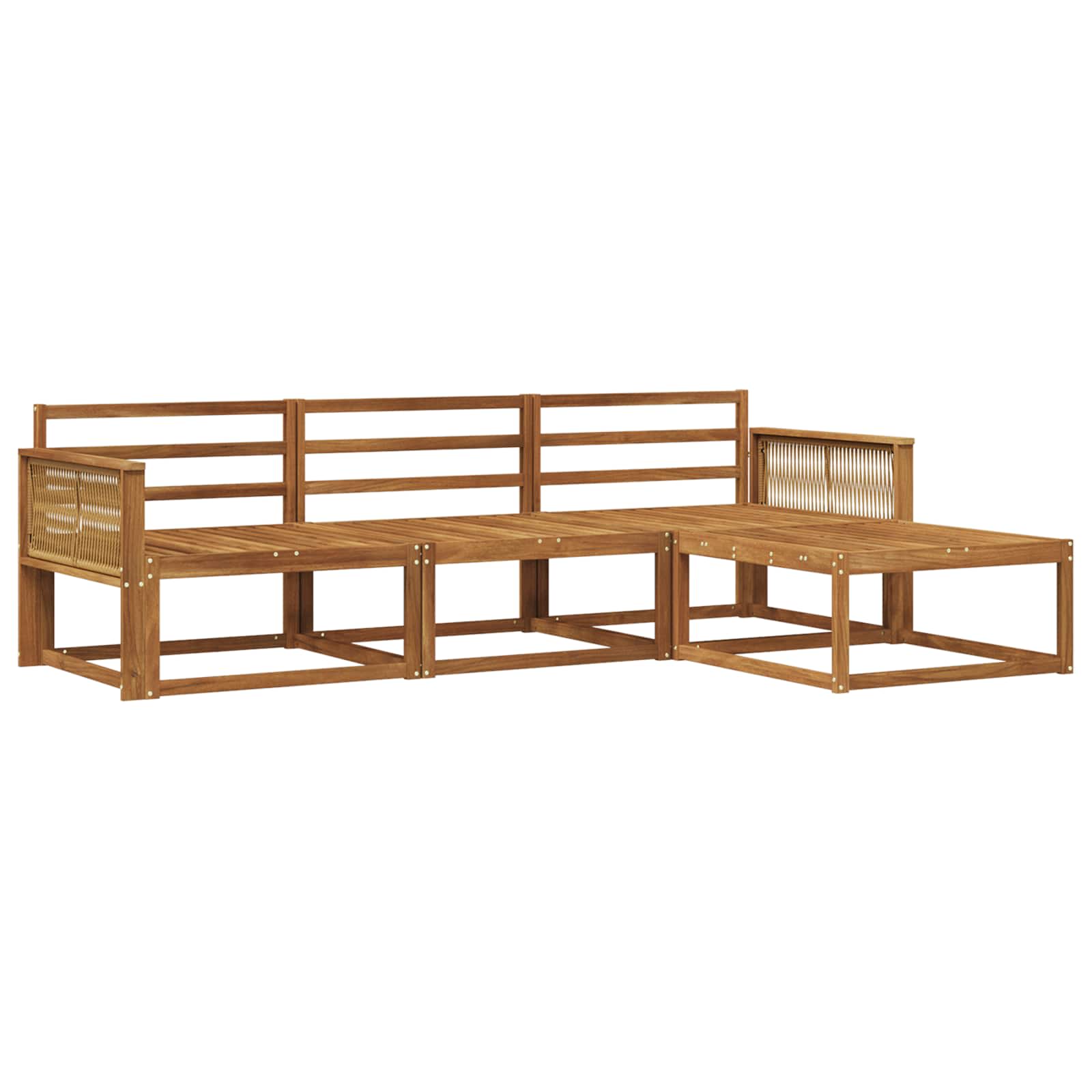 Ensemble de canapés d'extérieur 4 pcs Naturel - XIOS