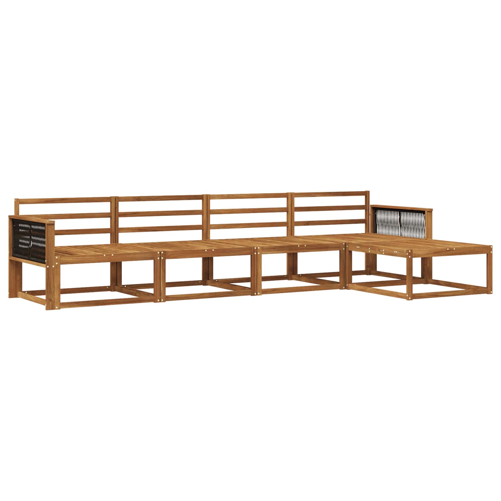 Ensemble de canapés d'extérieur 5 pcs Naturel - XIOS