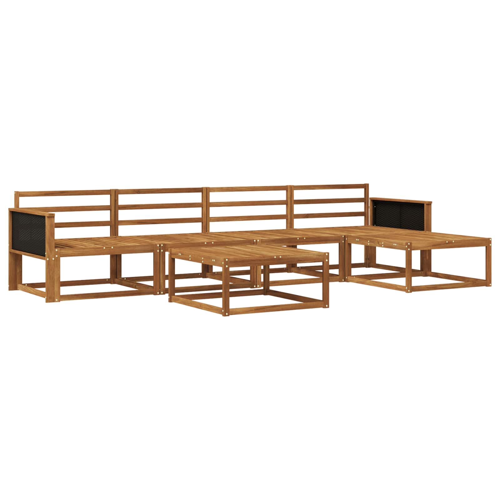 Ensemble de canapés d'extérieur 6 pcs Naturel - XIOS