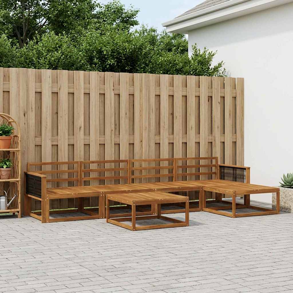Ensemble de canapés d'extérieur 6 pcs Naturel - XIOS